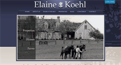 Desktop Screenshot of elainekoehl.com